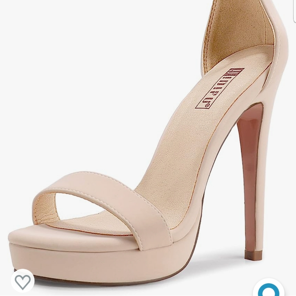  Stiletto High Heel Sandals Platform Open Toe Ankle Strap Dress Shoes for Women